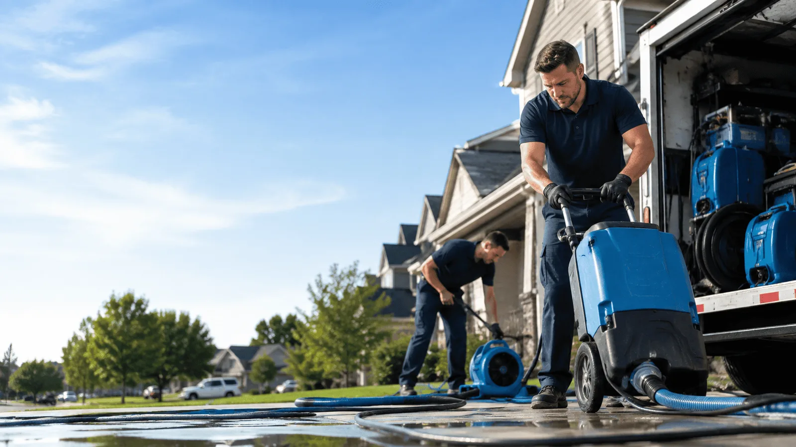 Dehumidification being performed in Marienville, PA